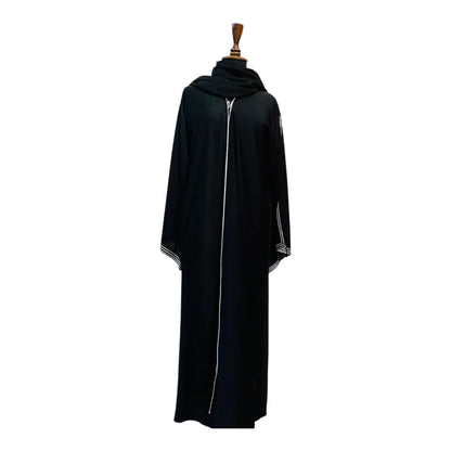Stripe Border Abaya